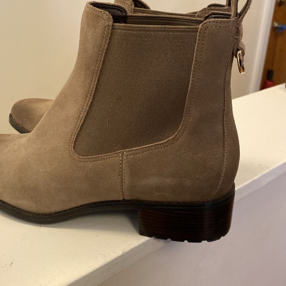 Cole Haan Newburg Waterproof Booties in Walnut Agora Waterproof Suede - Picture 4 of 6